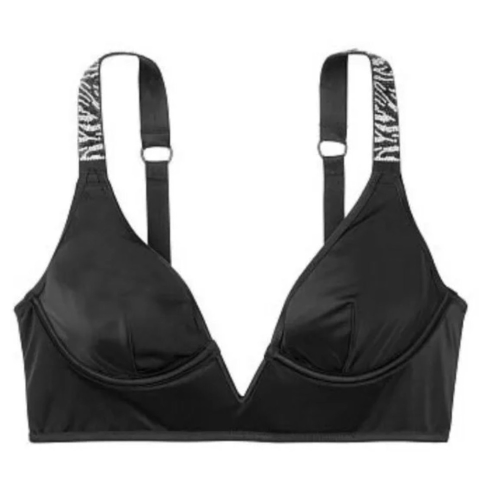 *NWT Victoria Secret V-Wire Line Bralette Black Size M